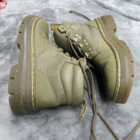 Dr Martens Rakim Boots 4M 6W Olive Lace Combat Chunky Rugged Chukka Mountaineer - Picture 4 of 15